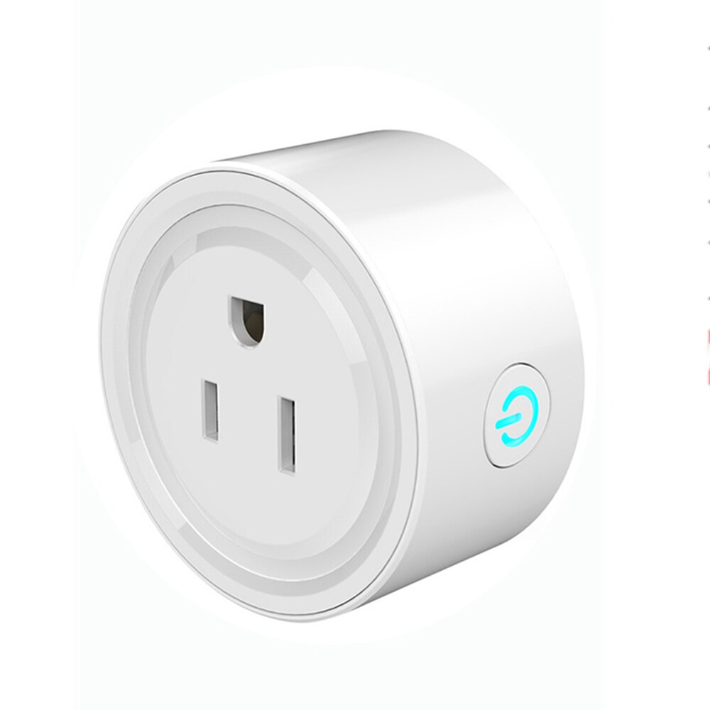 Adaptador de enchufe inteligente WiFi 16A, Control remoto por voz, Monitor de potencia, enchufe de salida, función de sincronización, funciona con Alexa, Google Home, Tuya: 10A US PLUG