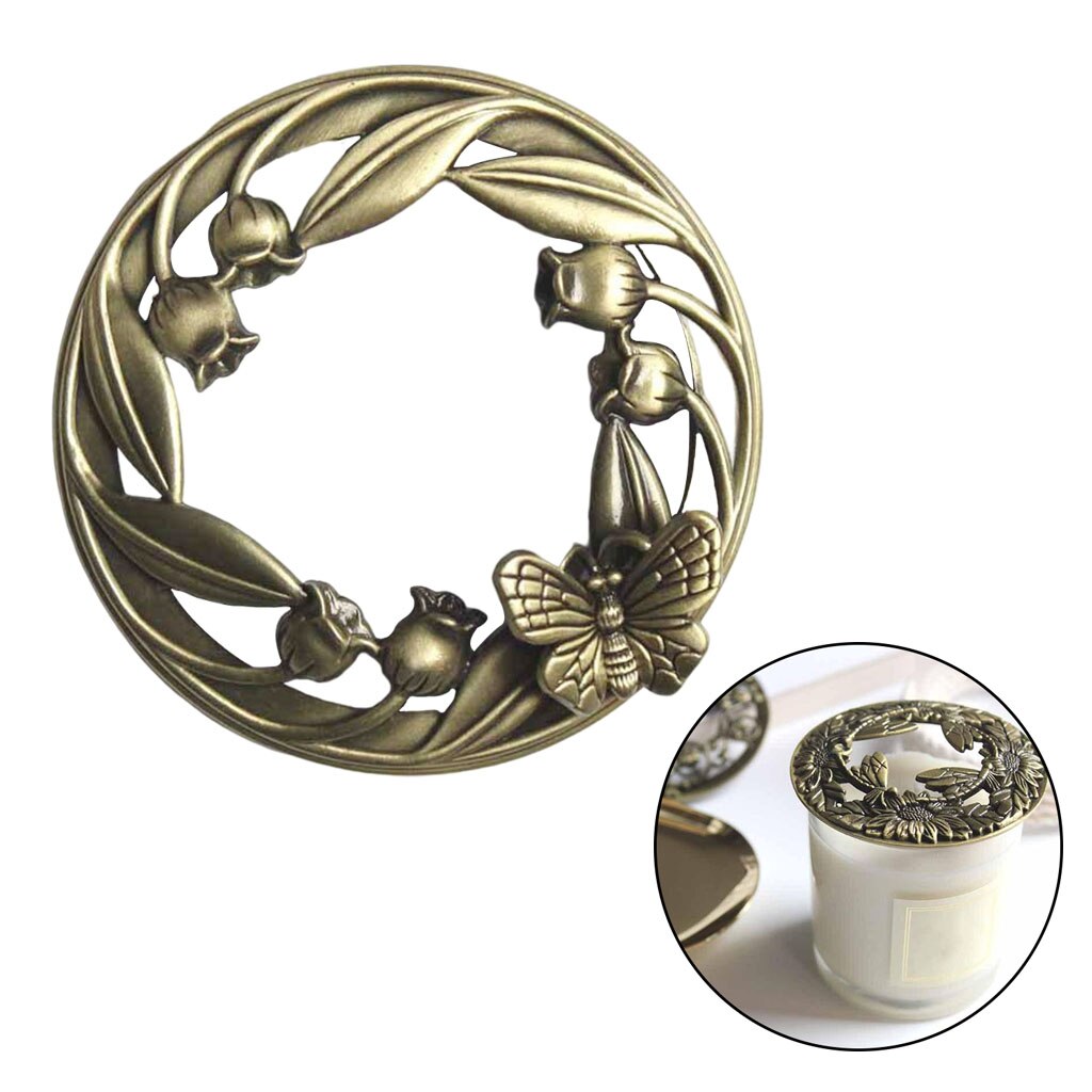Exquisite Zinc Alloy Candles Topper Candle Sleeves Accessories Home Decor: Butterfly
