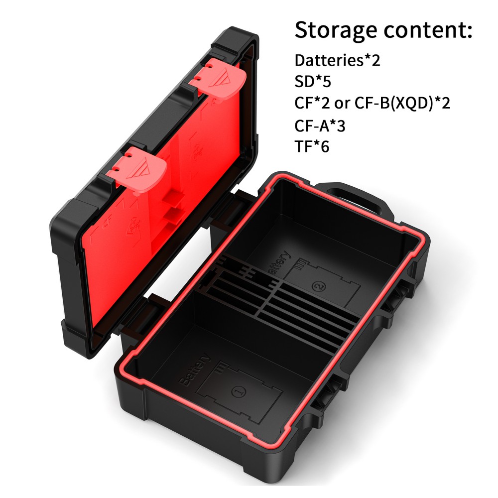 Estuche para tarjeta de memoria 2 en 1, soporte para batería de cámara, caja de almacenamiento Micro Sd, dispositivo para tarjetas Microsd, ordenador, oficina, accesorios de estudio fotográfico