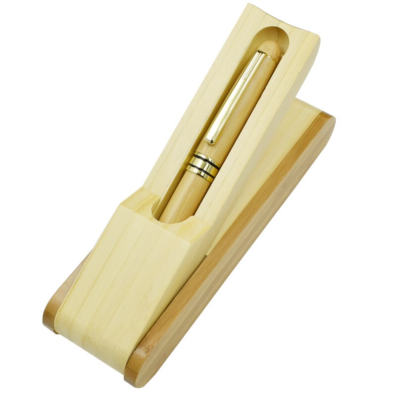 One Set Bamboo Fountain Pen Calligraphy Pen 0.5mm Nib Ink Writing Materials Nature Wooden Bamboo Stationery