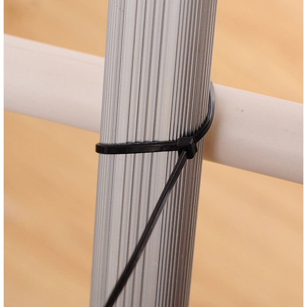 ties 100 Pcs Cable Ties UV Weather Resistant Nylon Resistant Wrap Zip Ties Pack Black