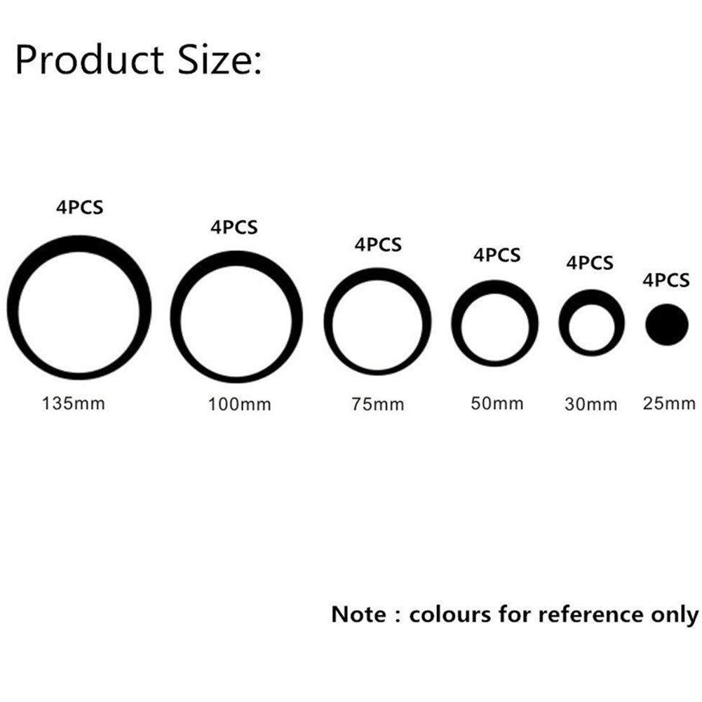 Asypets 3D Anti-Fouling Acryl Spiegel Cirkel Vormige Muur Sticker Badkamer Veranda Plafond Decoratieve Decal: Default Title