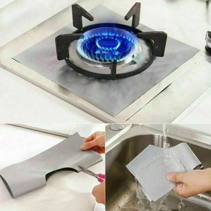Reusable Gas Hob Protector Non Stick Stove Range Liner Top Gas Hob Cooker Cover