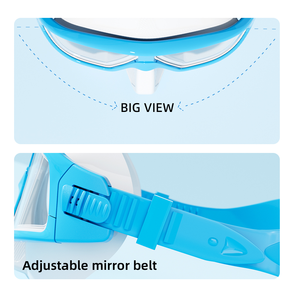 Professionelles Tauchmasken-Set für Erwachsene – HD-Antibeschlag-Linse, UV-Schutz, verstellbare Schnorchel- und Schwimmbrille für Taucher