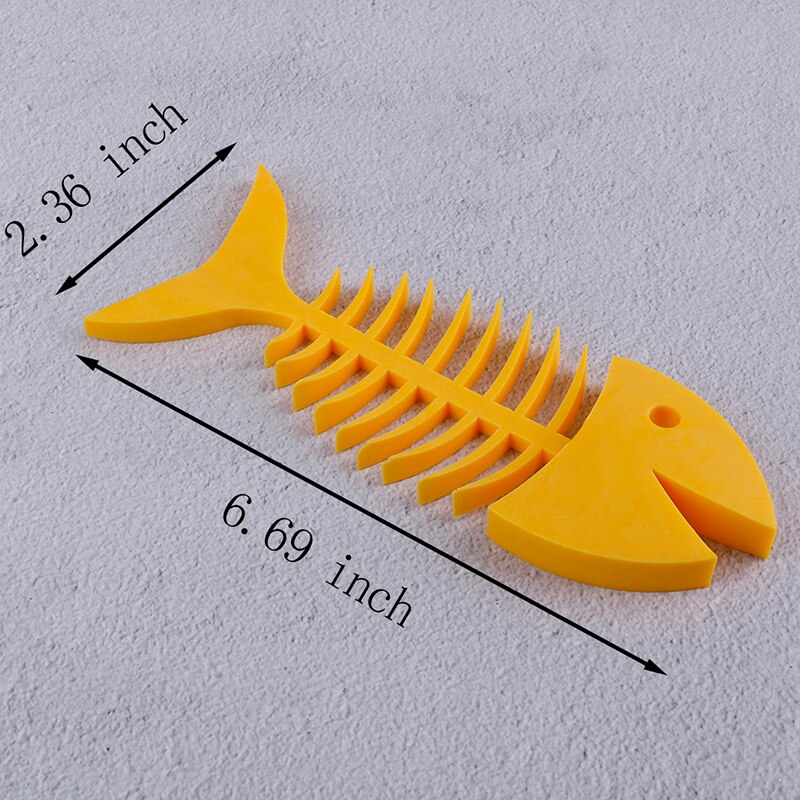 1Pcs fish Box Saver traveling Portable Dish Soap Shelf Silicone Soap Box Fish Bone Shape Holder for Bathroom Kitchen