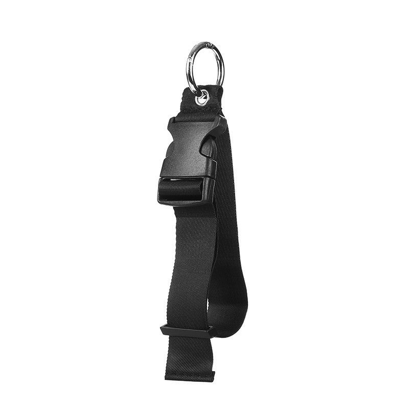 Travel Luggage Fixed Strap Backpack External Strap Portable Strap With Release Buckle Add-A-Bag Luggage Strap Belt Jacket Holder: black