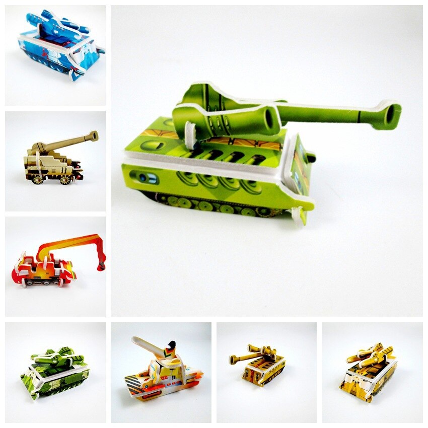 Diy 3d zoogdieren puzzel papier dimensionaal model gemonteerd hersenkraker leerzame educatieve spellen speelgoed voor kinderen legpuzzel speelgoed: I