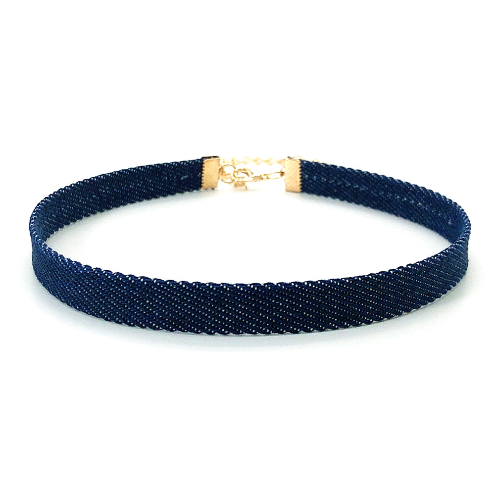 Collar étnico gótico de mezclilla para mujer, Gargantilla Bohemia Vintage, Estrella Negra, accesorios de cadena para el cuello, joyería para mujer,