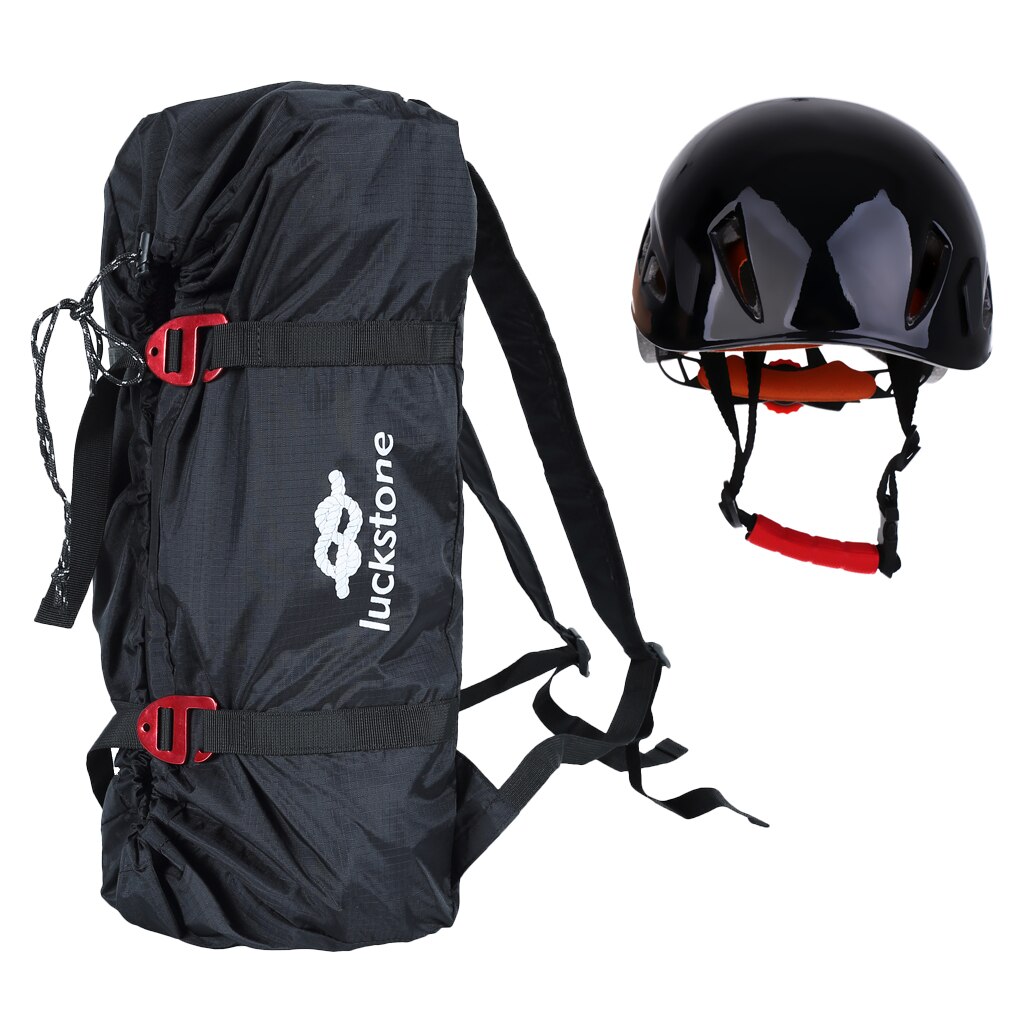 Arborist Rock Climbing Rope Gear Carry Bag Backpack Ground Sheet With Helmet Climbing Accessories