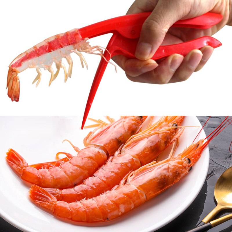 Pince à éplucher les crevettes créatives, outils de cuisine, Gadgets de fruits de mer