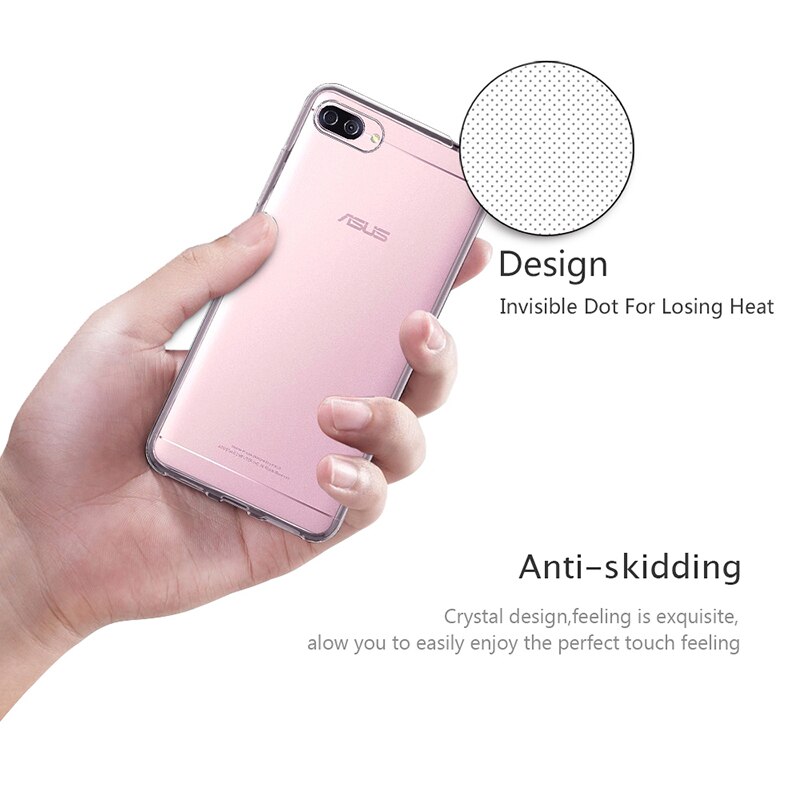 Coque en TPU pour ASUS ZenFone 4 Max ZC520KL / 4 Max Pro Plus ZC554KL, étui arrière en Gel de Silicone souple Transparent, Original
