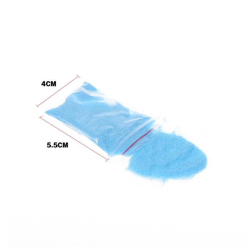 Sable bleu pour décoration Micro paysage, 1 paquet, fête sablier