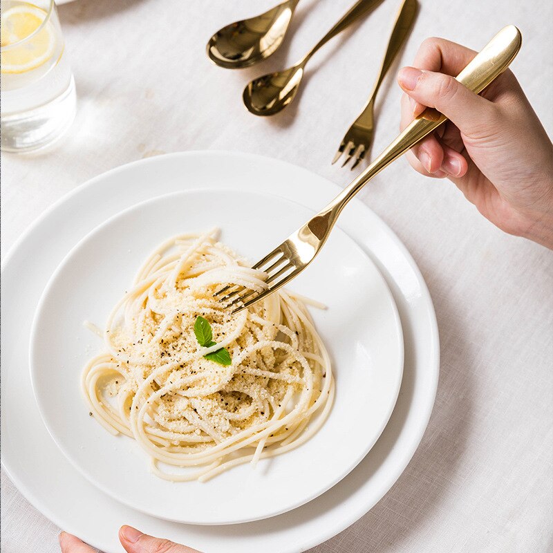 vestlig luksus restaurant bestikk Gud speil plishing 5 stykker kniv gaffel spiseskje teskje 1810 rustfritt stål servise