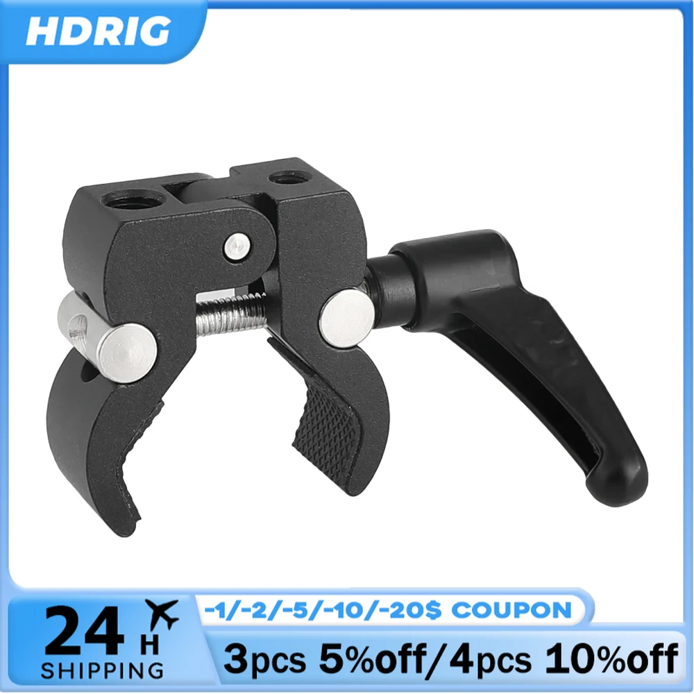 HDRIG Metal Super Clamp Magic Arm Clamp Crab Pliers Clip For DSLR Camera Monitor LED Light Photo Studio Fotografia Accessories