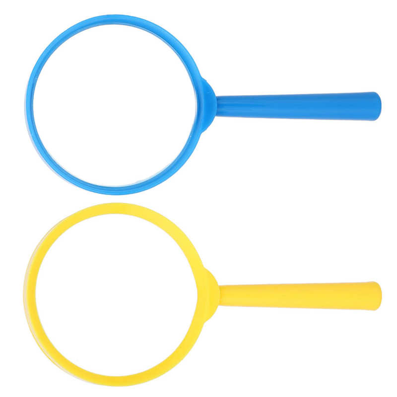 Handheld Magnifier Magnifying Glass Ergonomic Shape for Students for Reading Morning Papers