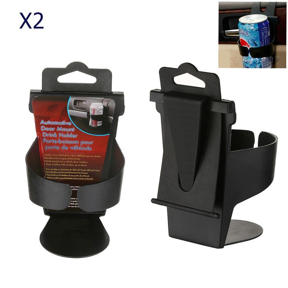 EVERSO 2 stks Auto Bekerhouders Auto bekerhouder Stand Mount Koffie Auto Fles Houder Universele Auto Voertuig: Default Title