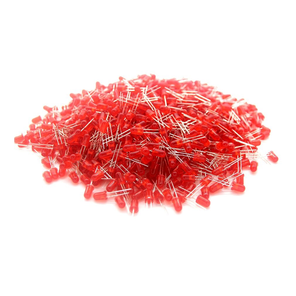 1000 Stuks 5Mm Ronde Led Light Emitting Diodes Component Rood/Groen/Geel/Wit/Blauw Led bulb Lamp Licht Super Heldere Acehe Pc