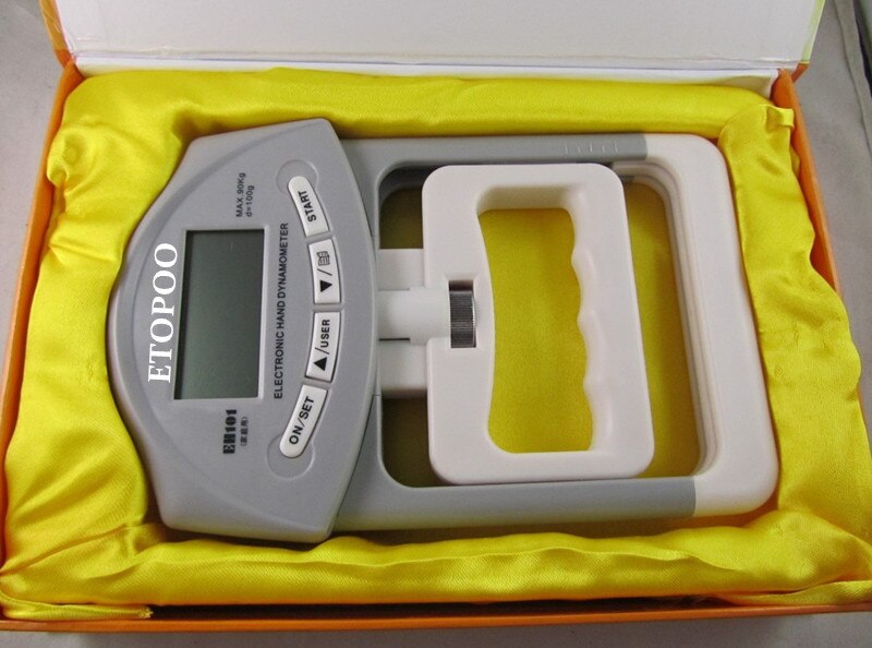 Dynamomètre poignée numérique dynamomètre poignée main force mètre Auto capture poignée puissance 200Lbs/90Kg main électronique