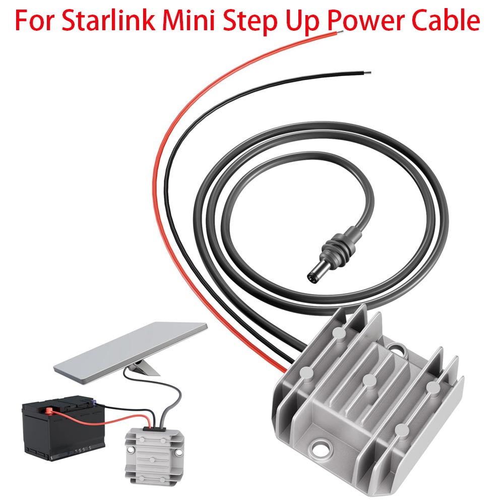For Starlink Mini Step Up Power Cable 12V/24V to 30V 3.5A Converter with DC Power Cable 9V to 28V Input DC Step-Up Power Adapter