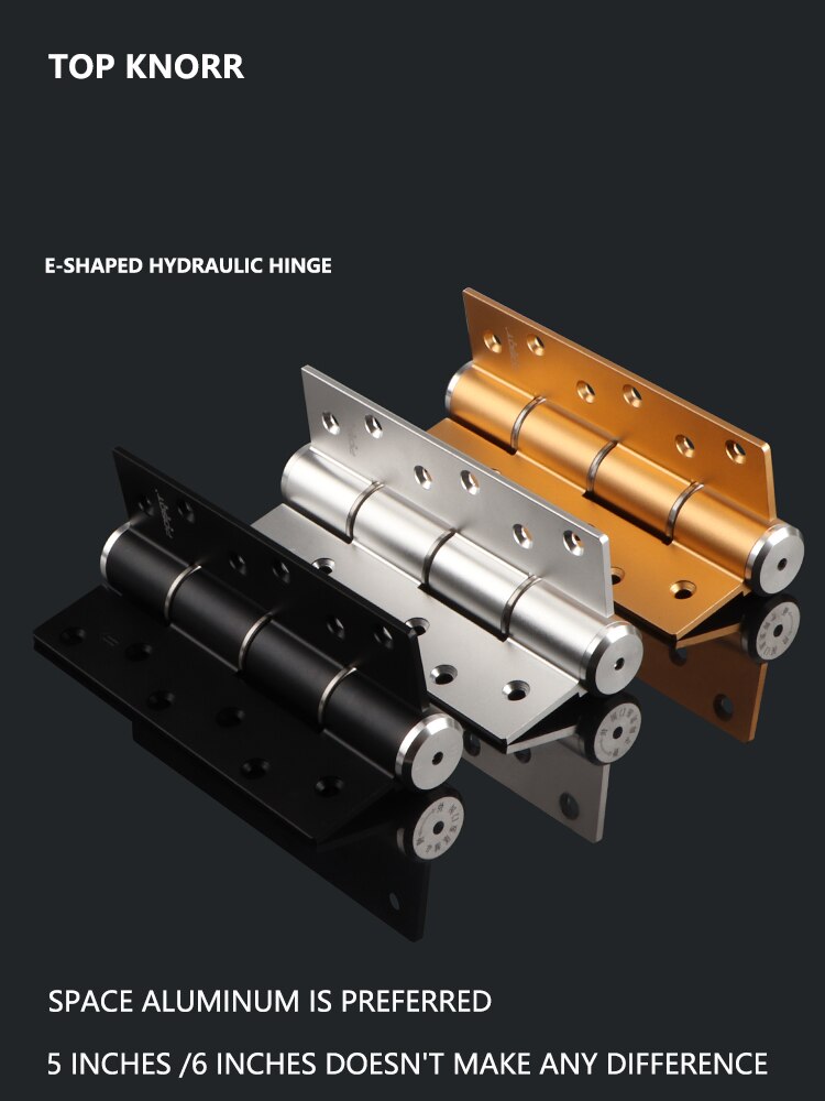 TOPKNORR – charnière de porte Invisible de 5 pouces, tampon d&#39;amortissement hydraulique, dispositif de fermeture automatique de porte, charnière à ressort de porte secrète multifonctionnelle
