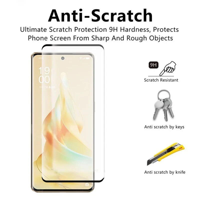 3D Full Curved Tempered Glass For OPPO Reno 10 11 13 Pro Plus Screen Protector film For Realme 11 Pro Plus Reno 12 Pro F27