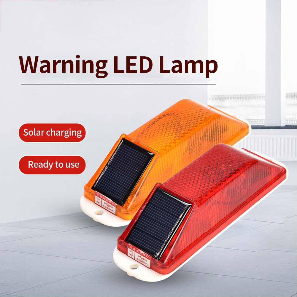 Flash estroboscópico, señal recargable, energía Solar, tráfico, seguridad vial, advertencia, lámpara LED, Control de Chip, conducción nocturna, luz de precaución