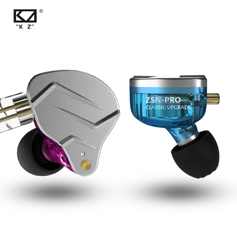 Kz zsn pro 1ba+1dd hybrid øretelefon headset hifi øretelefoner i øret monitor øretelefoner sport til asx zax zsx  zs10 as10 zst  s2 s1 as16