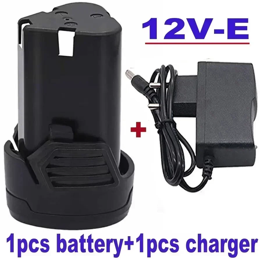 100%. Nuovo. Batteria al litio ricaricabile universale agli ioni di litio 12V 6800mAh per utensili elettrici Batteria per cacciavite elettrico per trapano elettrico: Black