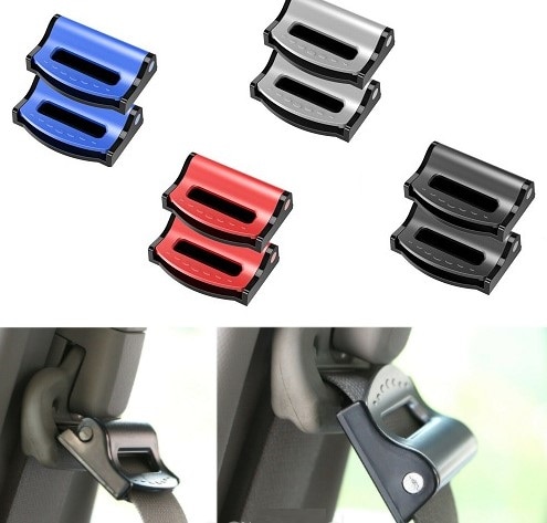 2 Stks/set Universele Autostoel Riemen Verstelbare Auto Stopper Gesp Plastic Clip Auto Styling Stopper Klem Interieur Accessoires