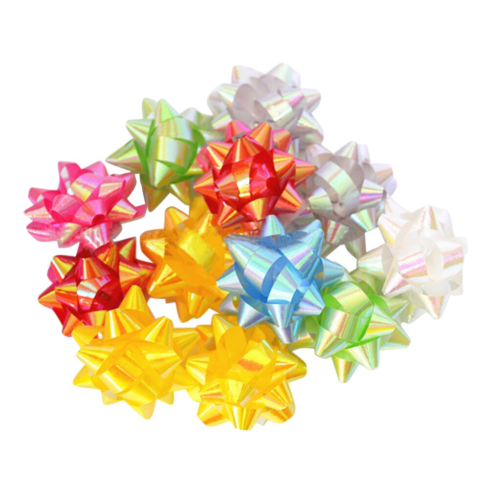 Pull Bows With Ribbon Wrapping Ribbons Flower Party Birthday Box Pull Flower 100Pcs Wrapping Bows Mix Color