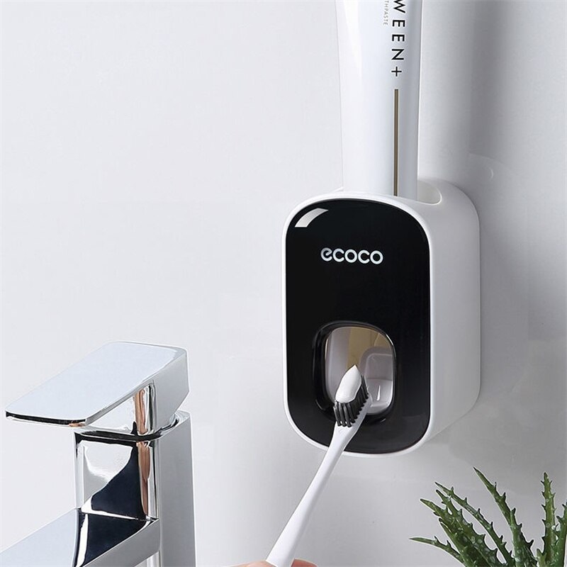 Multifunctional Automatic Dispenser Toothpaste Free Punching Wall Hanging Toothpaste Press Waterproof Squeezer For Bathroom