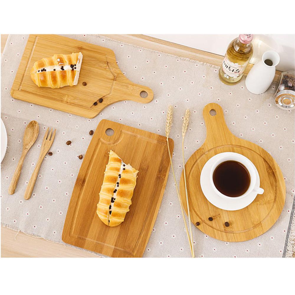 Wooden Chopping Blocks Tool Bamboo Rectangle Hangable Cutting Board Non-Slip Chopping Board Kitchen Accessories Chopping Board