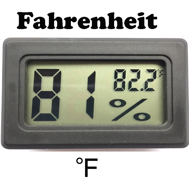 Digital LCD Thermometer Hygrometer for Pet Ant Farm Reptiles Turtle Box Temperature Sensor Humidity Meter Insect Box has Battery