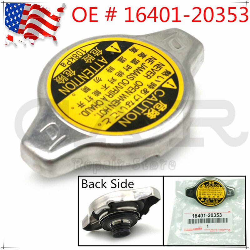 Original 1.1Bar 108kpa Radiator Cap 16401-20353 16401-31650 16401-46610 for Toyota Corolla for Lexus RX300 RX330 1640120353
