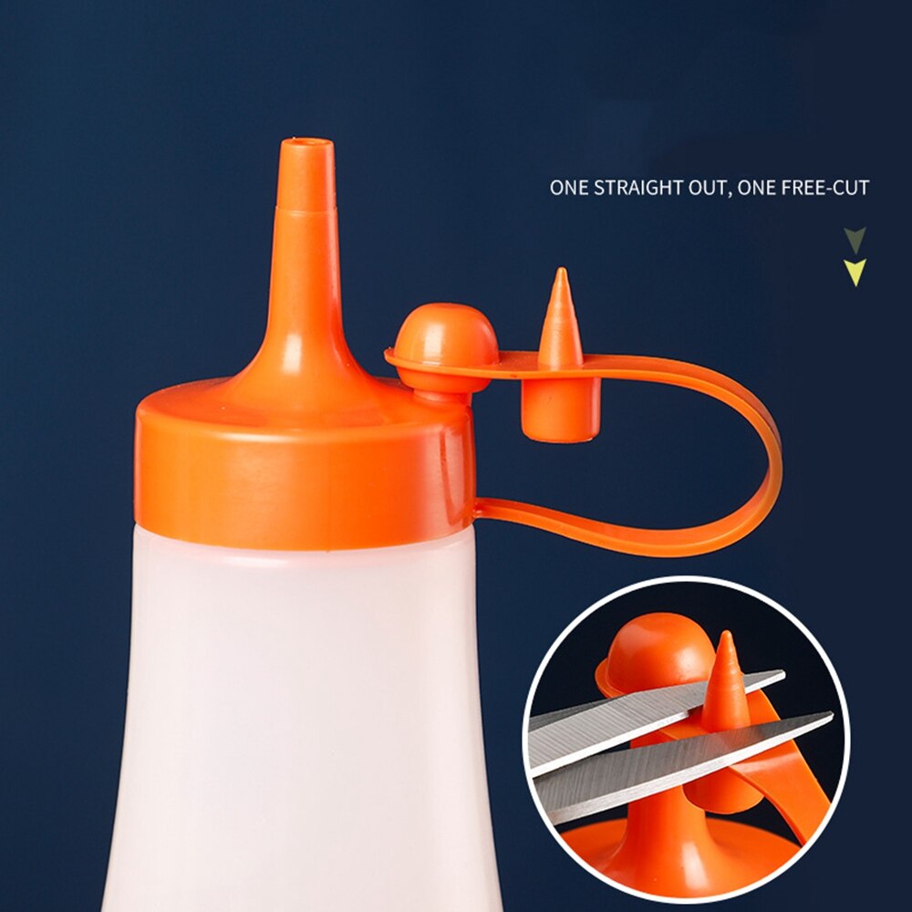 250/360/480/720ml bouteille de compression avec bouchon pour Ketchup moutarde Mayo Sauces chaudes huile d'olive Condiment presser bouteille outils de cuisine