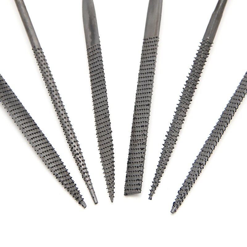 6Pcs/Set 140mm Mini Metal Filing Rasp Needle File Wood Tools Woodworking Hand Tool Set