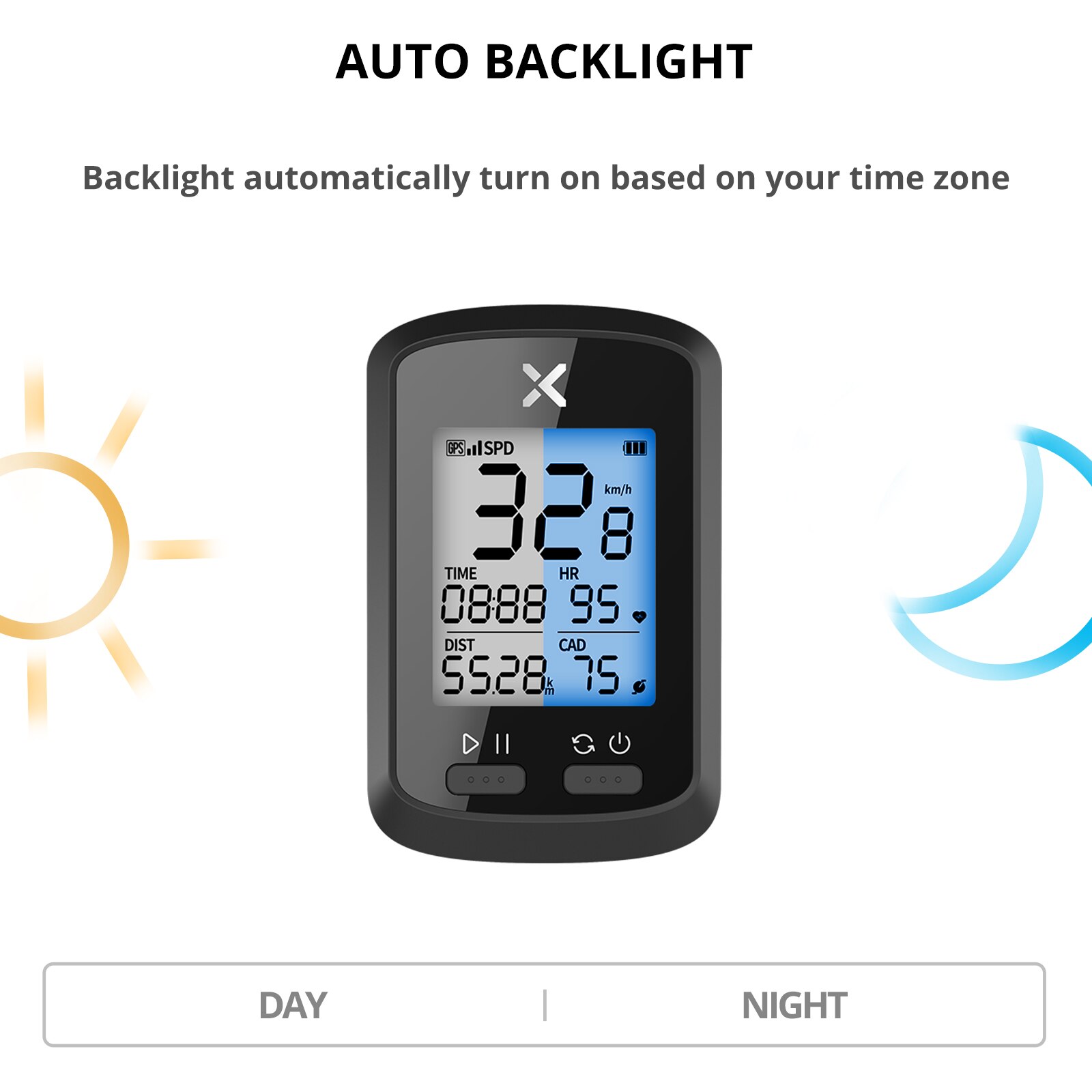 XOSS G/G+ GPS-Fahrradcomputer, kabelloser Fahrrad-Tachometer, Rennrad, MTB, wasserdicht, Bluetooth, ANT+, Trittfrequenzgeschwindigkeit, Fahrradcomputer