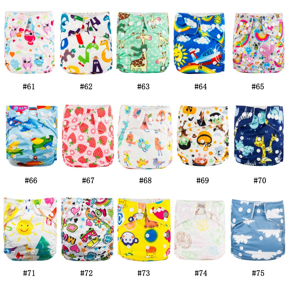 Christmas Presents 12pcs/Group Washable Cloth Diaper Baby Reusable Diapers Newest Prints Babyland Baby Microfleece Nappy Pocket