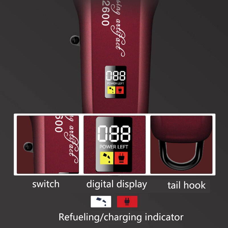 Kemei hair trimmer for men powerful beard hair clipper cordless electric edge hair cutter machine rechargeable