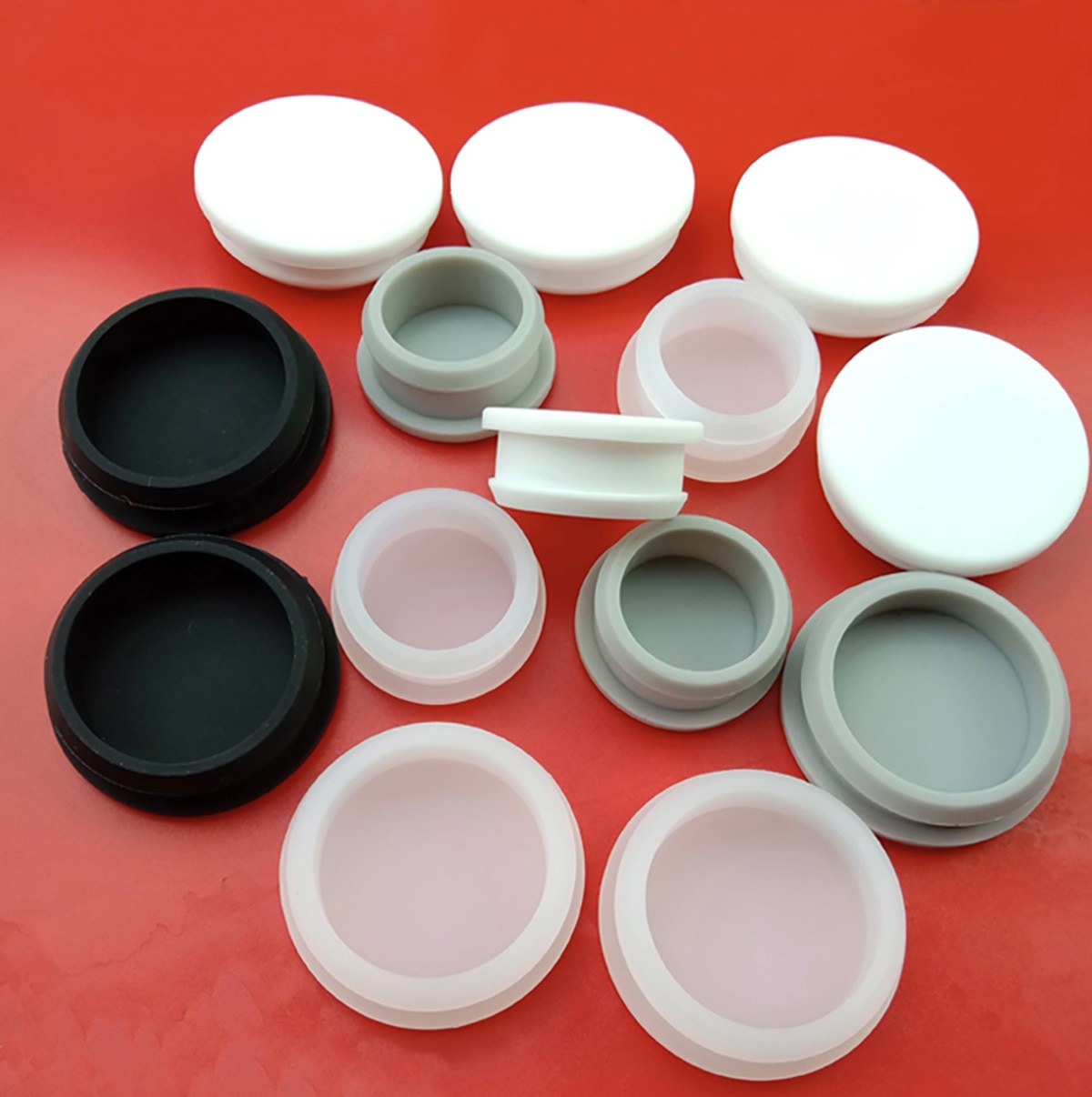 Tapón de goma de silicona para agujero interior, tapa de goma de 20mm, tapa de enchufe tipo T de 16mm, a presión, 2/5/10/20 Uds.
