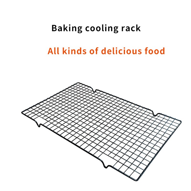 Cake Cooling Rack Stainless Steel Wire Grid Cooling Tray Nonstick Biscuit Bread Cooling Grid Pizza BBQ Cookie Holder Shelf