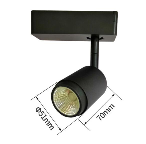 1 pièces dimmable 10W 15W 20W COB LED éclairage sur Rail réglable angle Rail lampe toile de fond luminaire spot