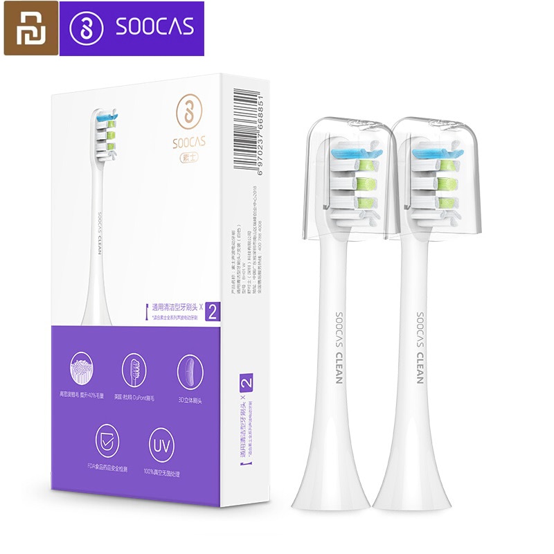 Soocas x3 x1 x5 udskiftning af tandbørstehoveder til xiaomi mijia soocare x1 x3 sonisk elektrisk tandbørstehoved originale dysedyser