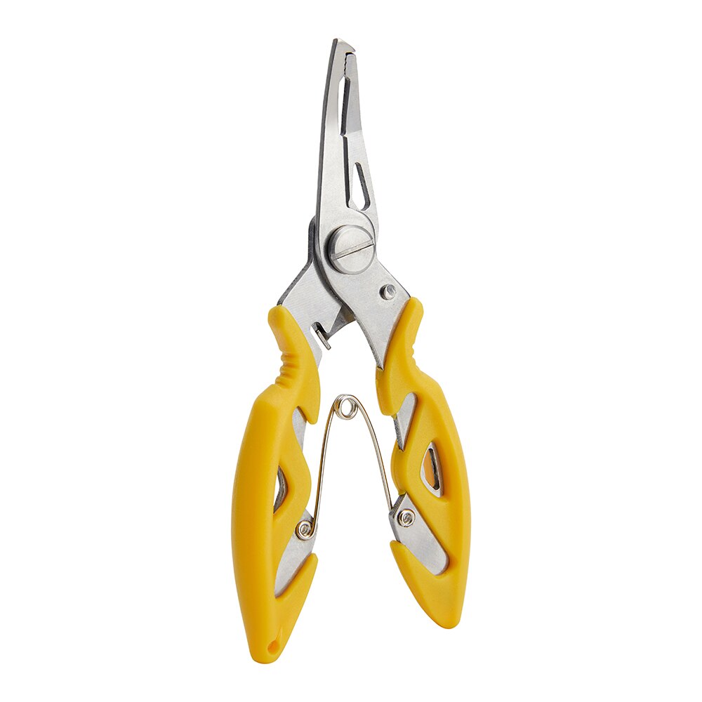 Multifunction Fishing Plier Scissor Fishing Tools Braid Line Lure Cutter Hook Remover Fishing Cutting Fish Use Tongs Scissors: Yellow