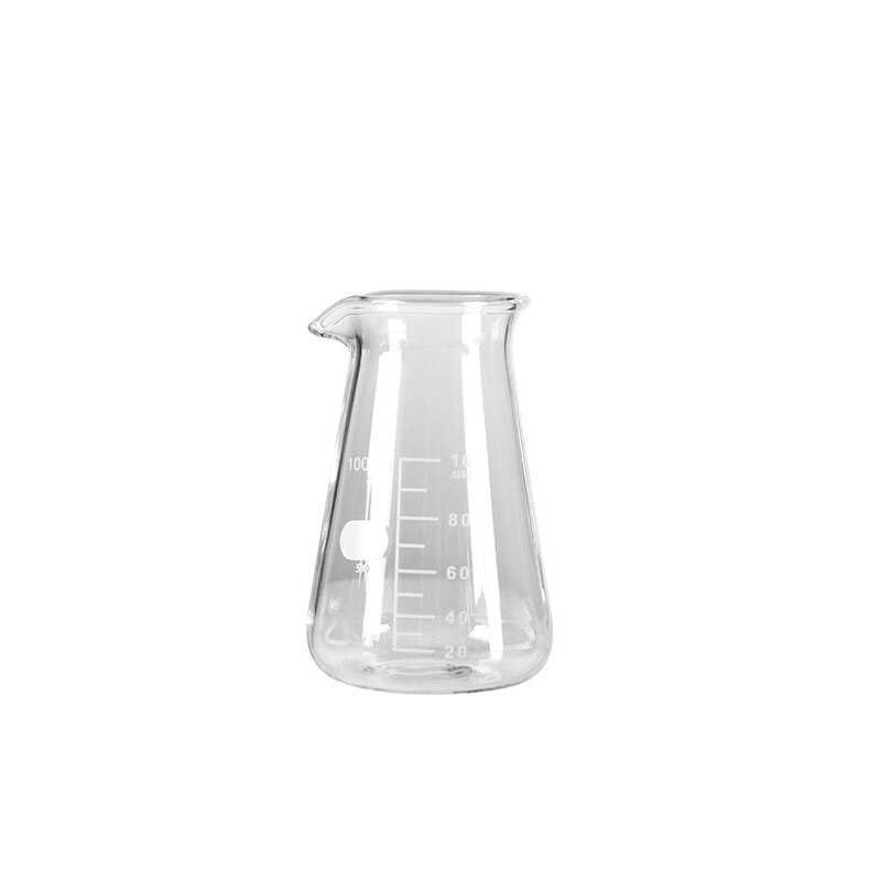 100ml Coffee Milk Measuring Scale Jug Glass Sharp Eagle Mouth Frothing Pot Cloud Shaped Share Container Coffee Accessories: A