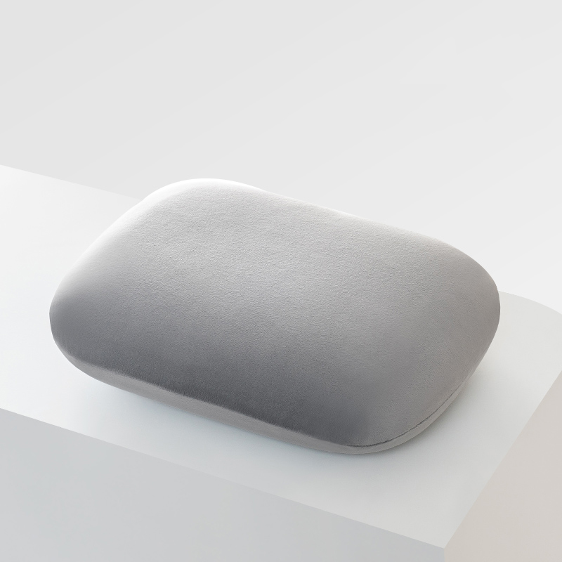 Almohada multifunción de espuma viscoelástica para el cuello, almohada de viaje suave de rebote lento para dormir, masaje de salud Cervical, almohadas para siesta: Negro