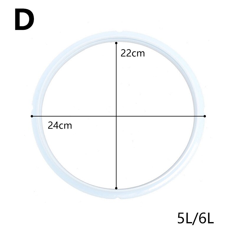 2L 2.5L 2.8L 3L 4L 5L 6L 8L Vervanging Afdichtring Snelkookpan Pakkingen Rubber Clear Elektrische Ring Voor Koken tool: 5L  6L