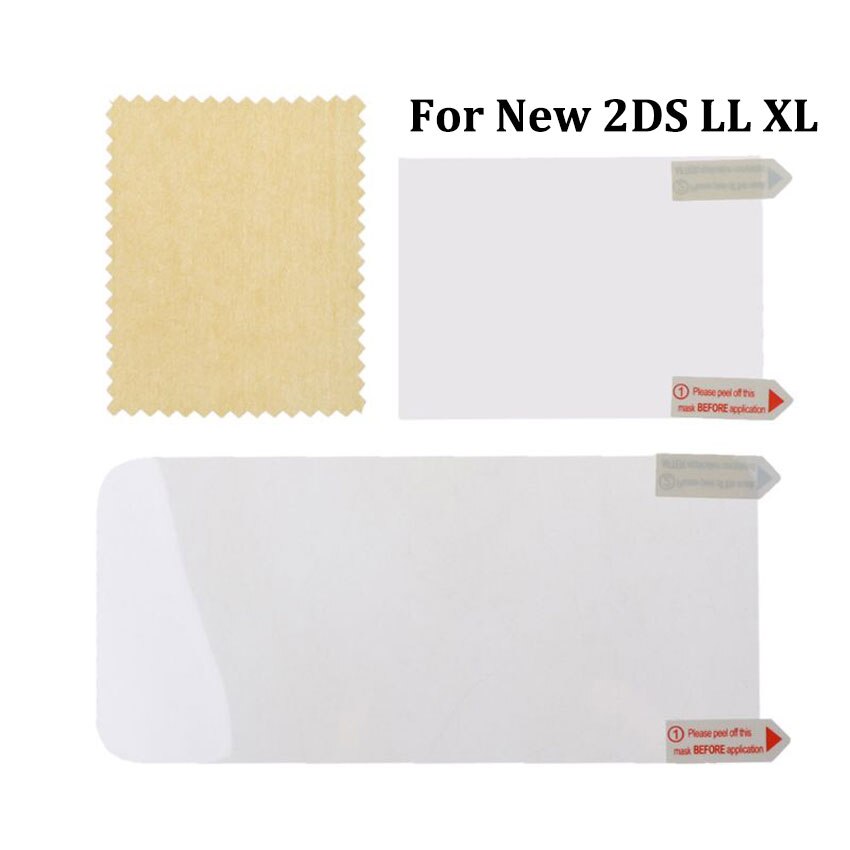 JCD Film de protection transparent inférieur supérieur pour Nintend NDS DSi NDSi XL LL NDSL DS Lite peau de protection d'écran LCD avec emballage: Orange
