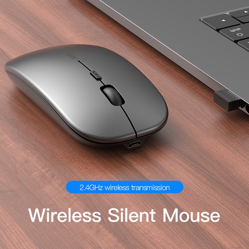 Niye Bluetooth Pink Mouse Wireless Computer Mice 2.4GHz USB Adapter DPI Rechargeable Home Desktop Laptop Mouse Ergonomic Mouses