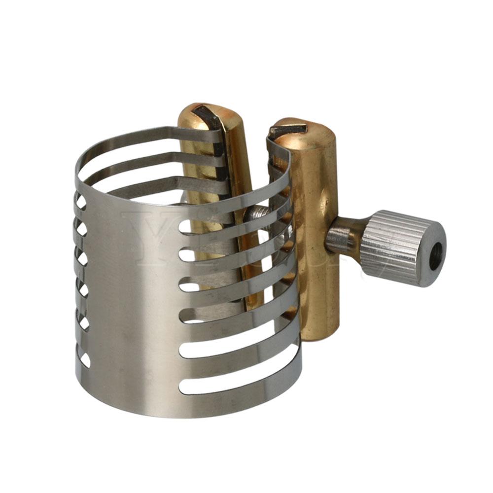 Ligature En Acier Inoxydable Pour Saxophone Ténor - Serrage Rapide Et Précis - Pour Embouchure Et Anches